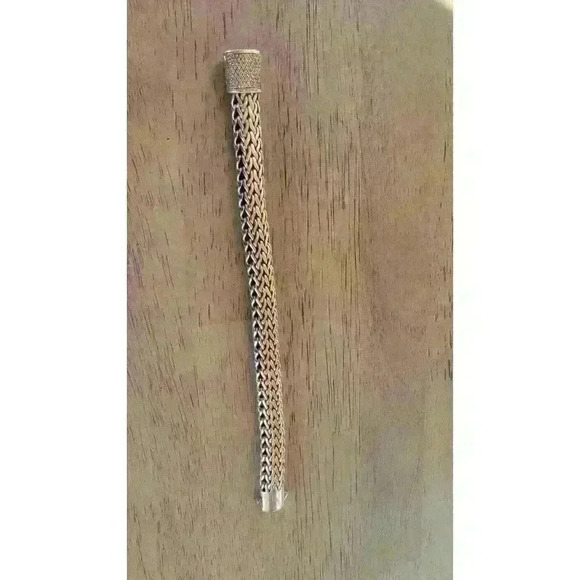 John Hardy 925 Sterling Silver Pave Diamond 12mm Classic Chain Bracelet - Picture 7 of 10